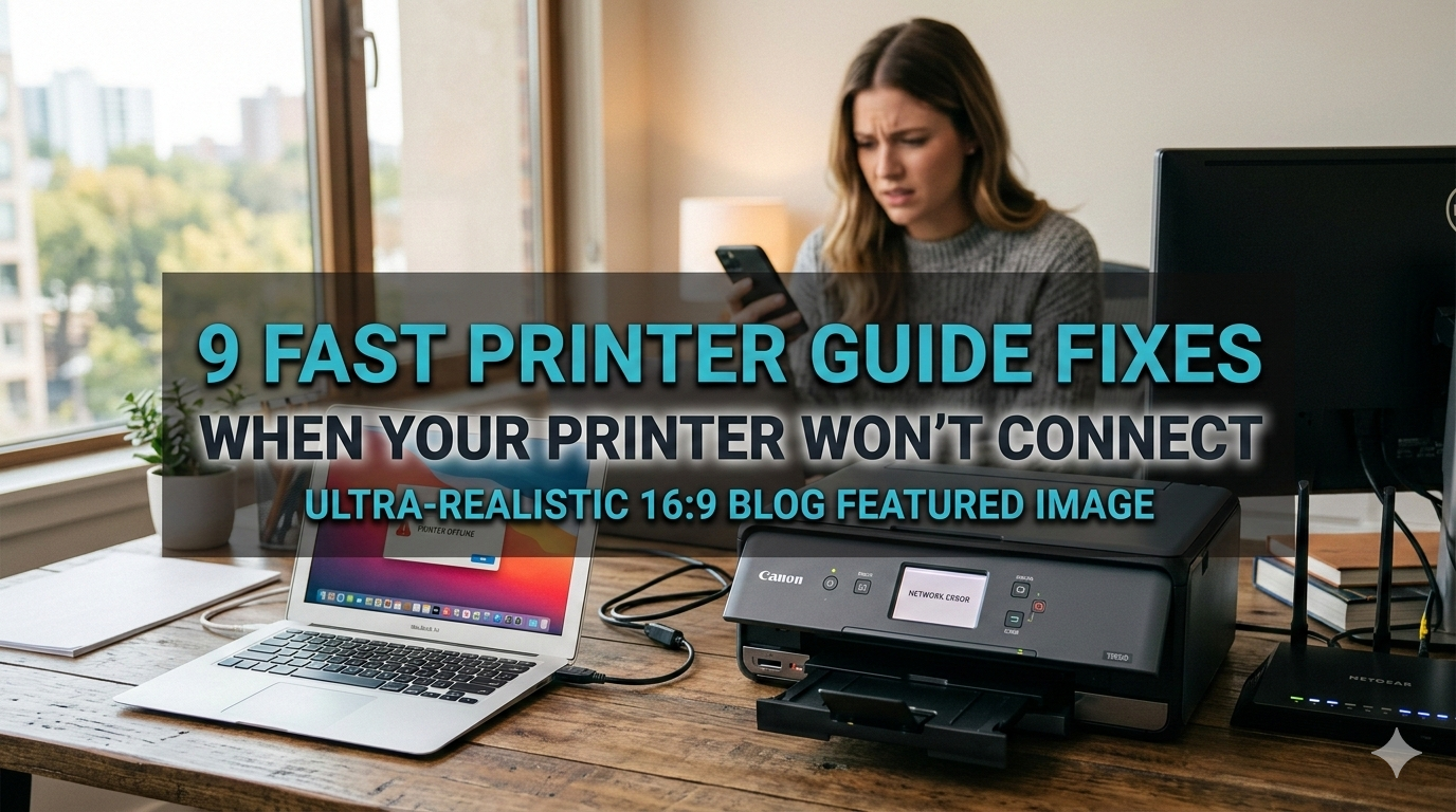 9 Fast Printer Guide Fixes When Your Printer Won’t Connect