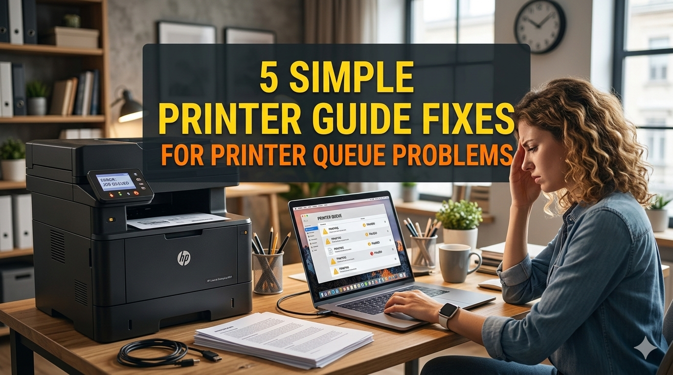 5 Simple Printer Guide Fixes for Printer Queue Problems