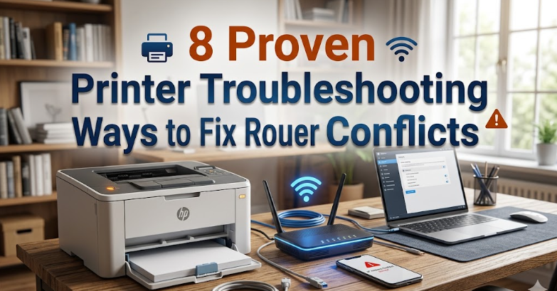 8 Proven Printer Troubleshooting Ways to Fix Router Conflicts